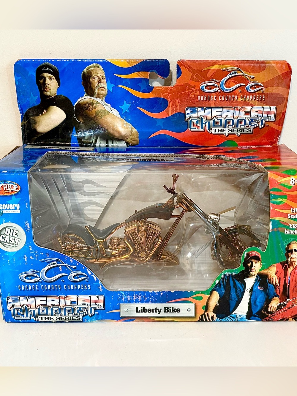 Orange County Choppers American Chopper Liberty Bike Motorcycle Die-Cast New Box